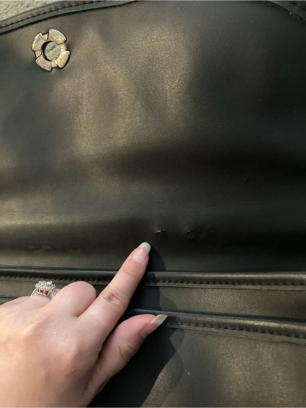 Coach Black Leather Briefcase Bag